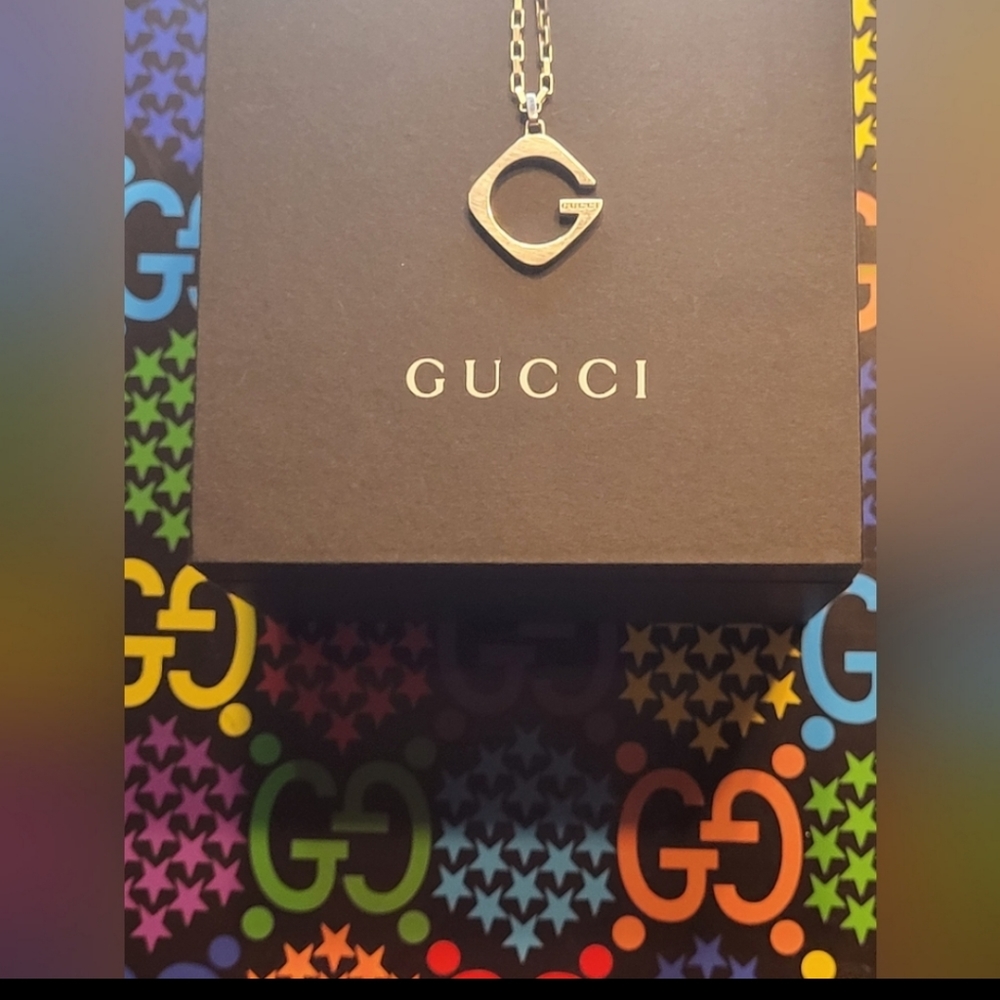 Gucci Statement Logo Necklace  🙌  Make a statment wherever you go!